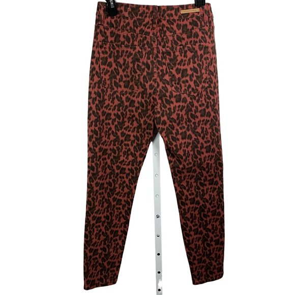 Soft Surroundings Womens The Ultimate High Rise Leopard Skinny Jeans Size‎ 6 - Picture 3 of 11